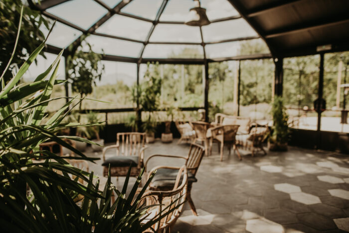 Interior del invernadero de Prados Moros
